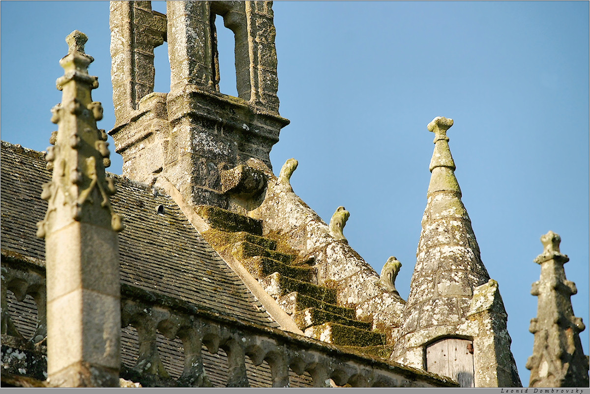 The roof of the old church