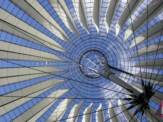 the roof of the sony center [berlin]