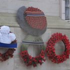 The Royal Poppy Wreaths laid on the Cenotaph in London November 2014