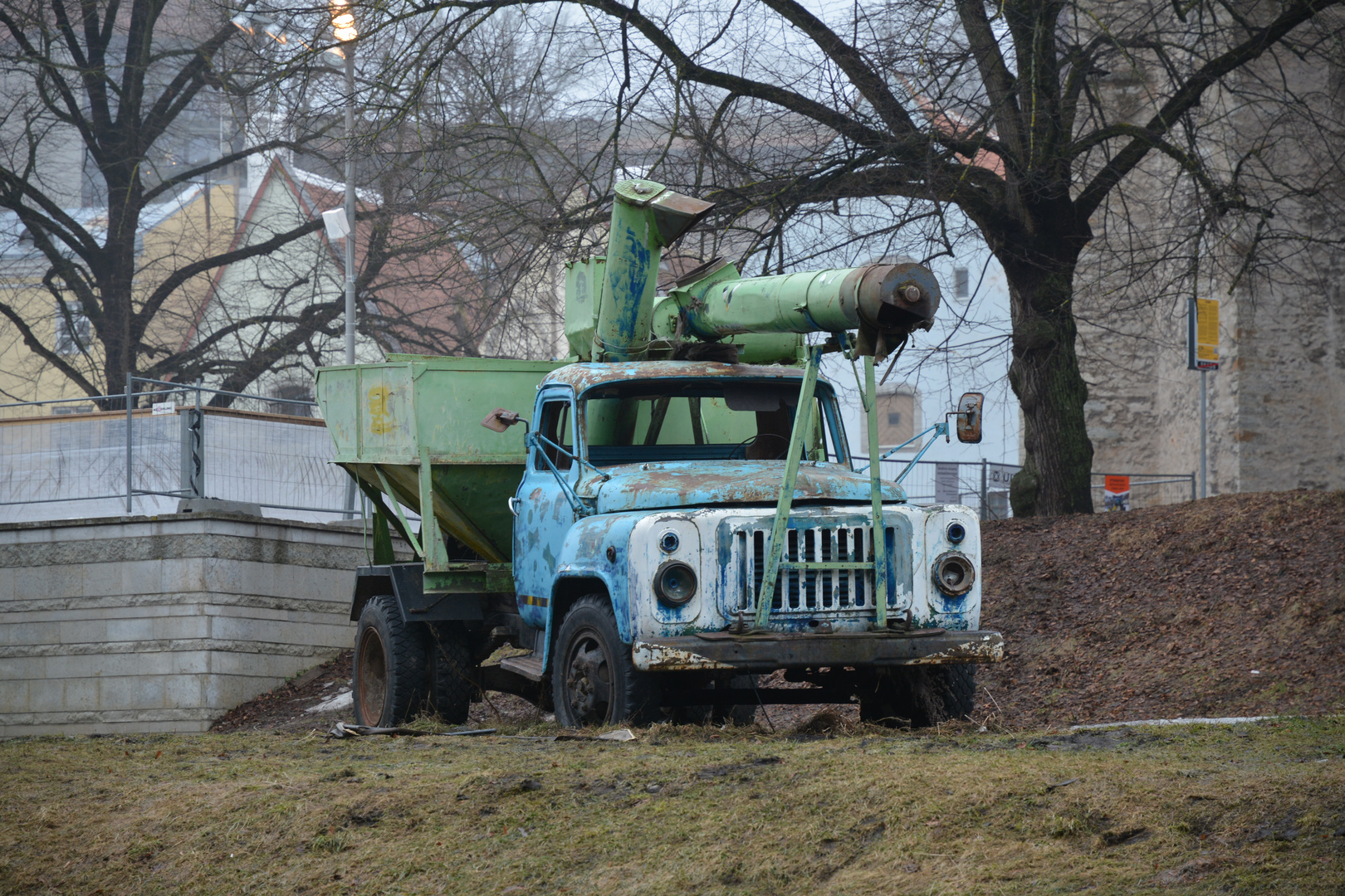 The Russian car on park