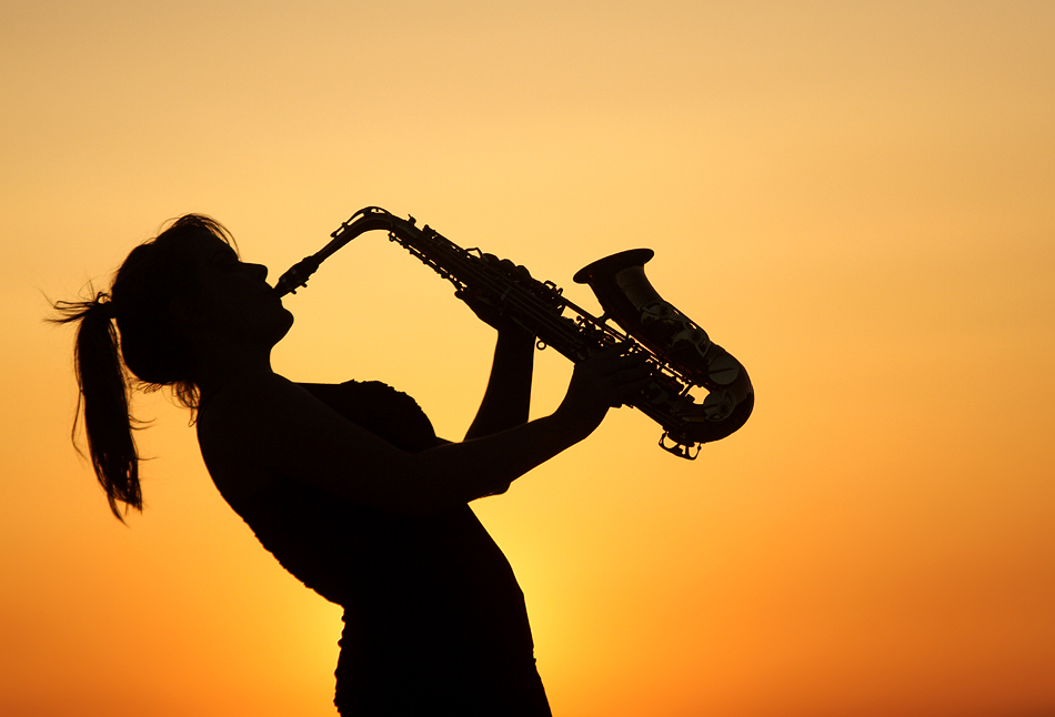  The Saxophone Girl photo & image portrait, women, people images