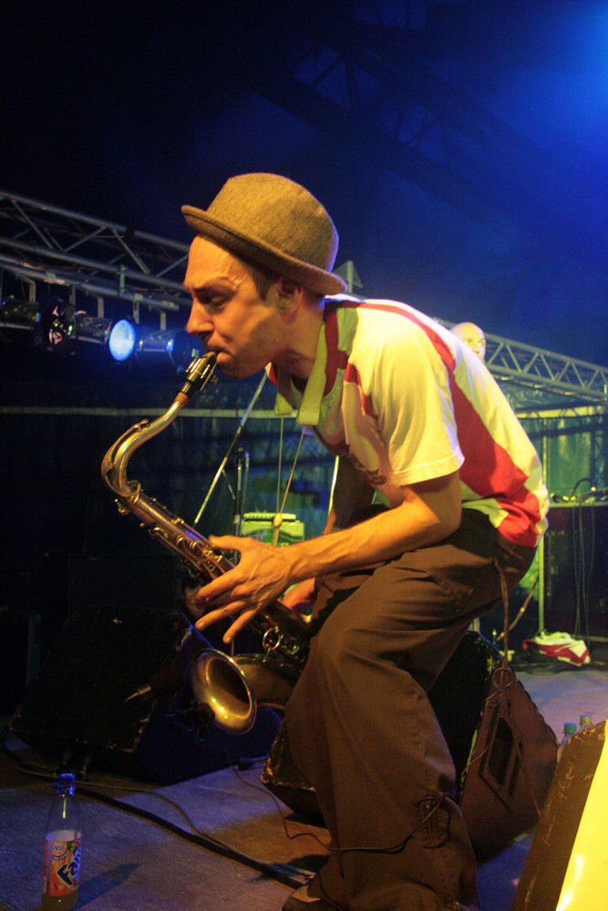 The saxophone player