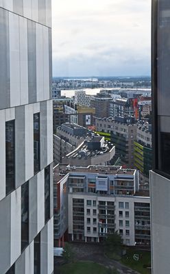 The scene out from restaurant