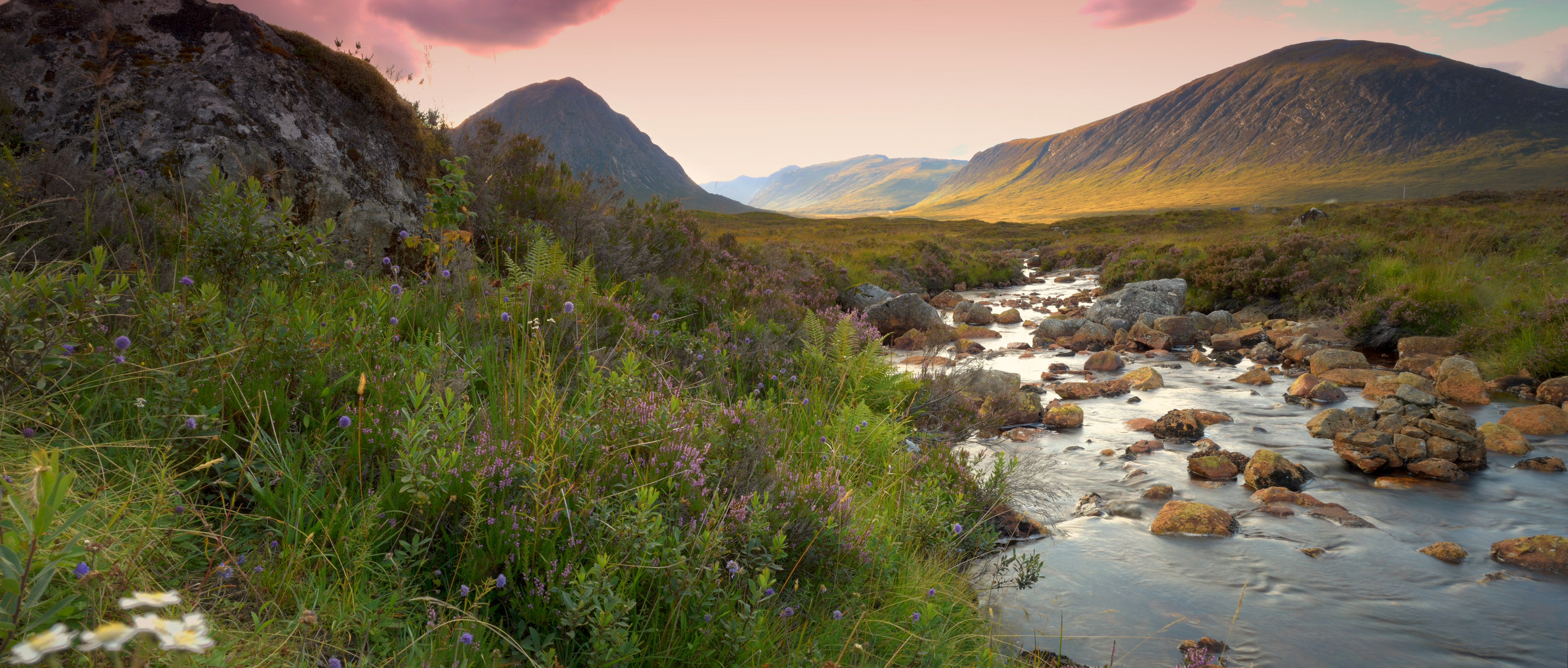 The Scotish Highlands in the Gloaming