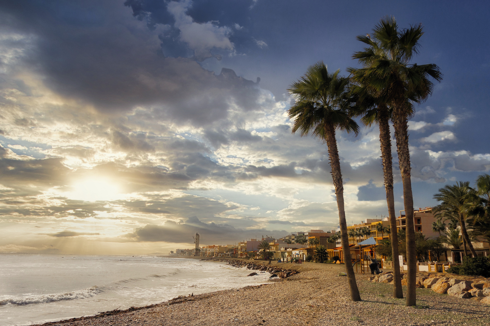 The sea and the beach