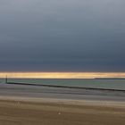 The Seine meeting the Atlantic at sunset a summer's day