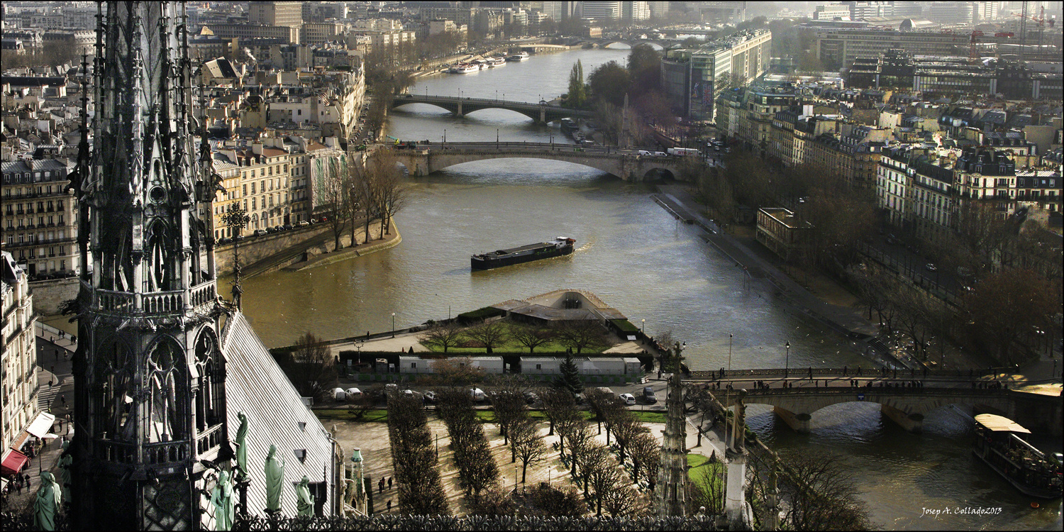 The Seine river from Nôtre Dame