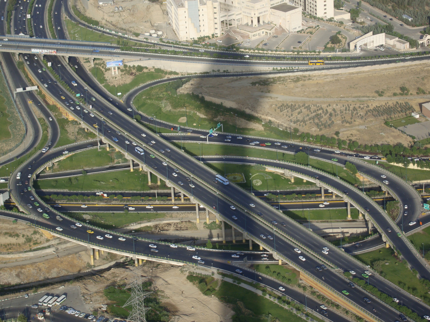 The shadow of Milad Tower