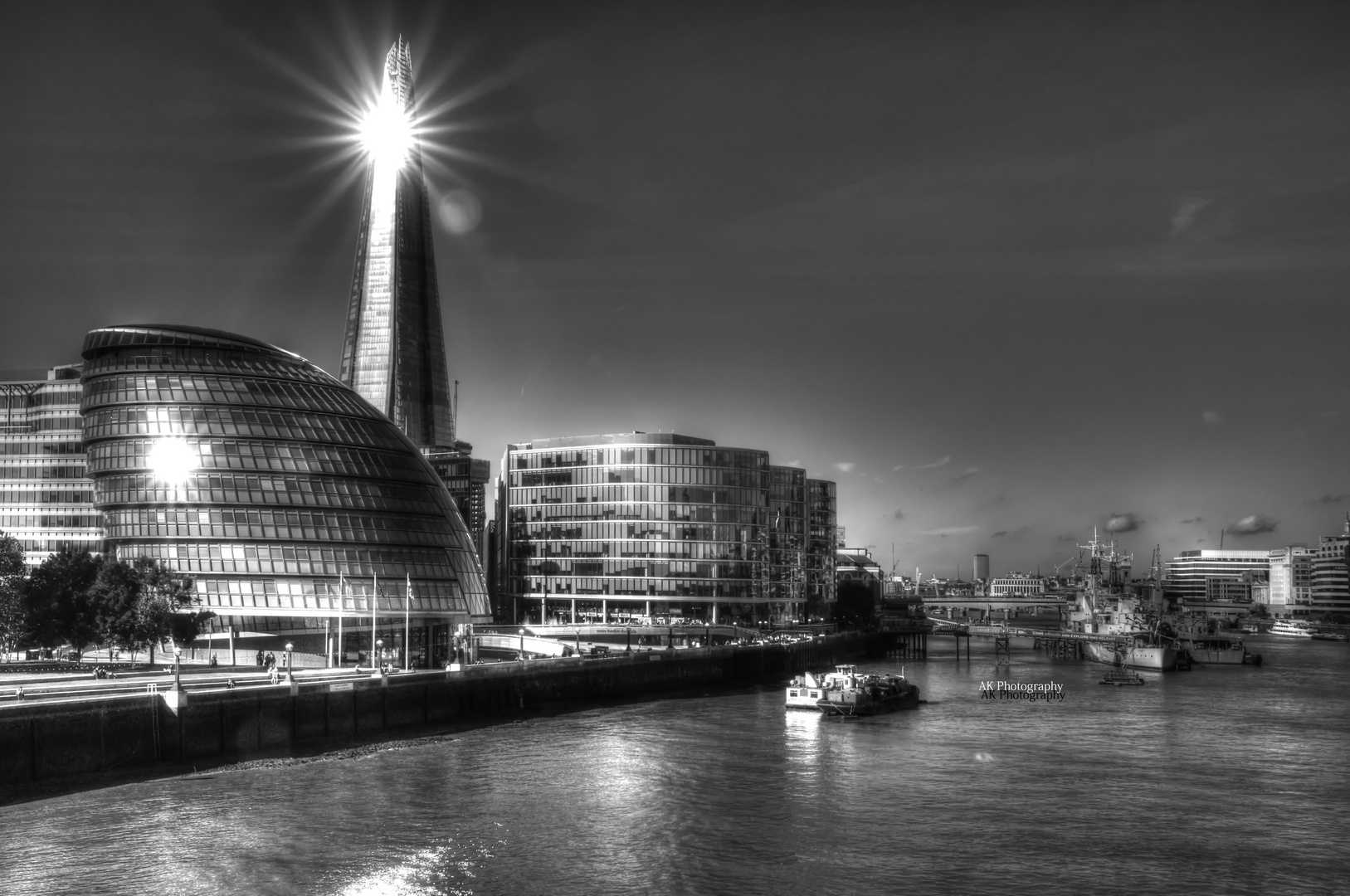 The Shard bw