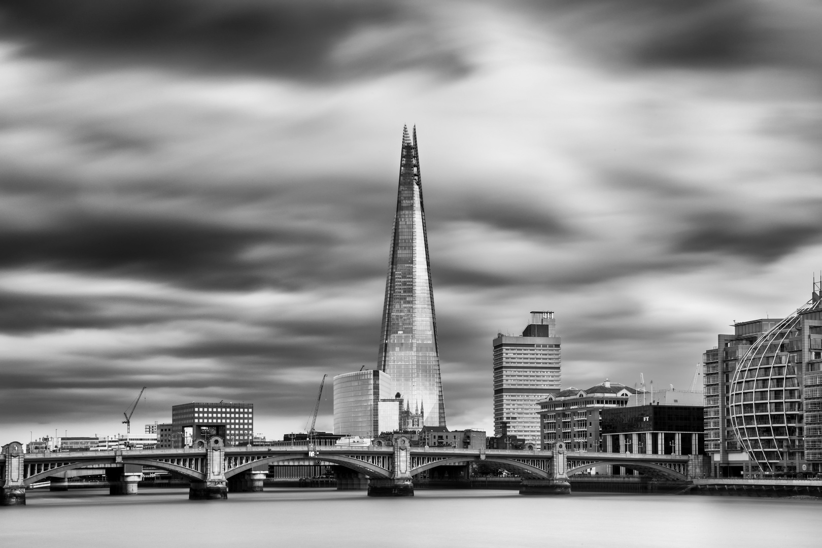 The Shard bw