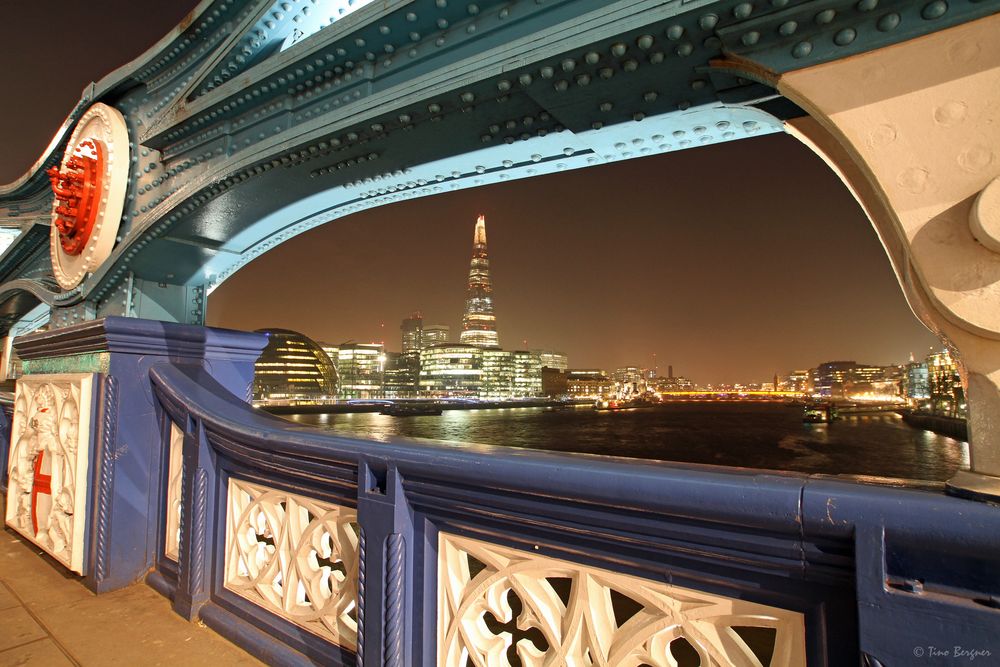 The Shard von Tower Bridge aus gesehen