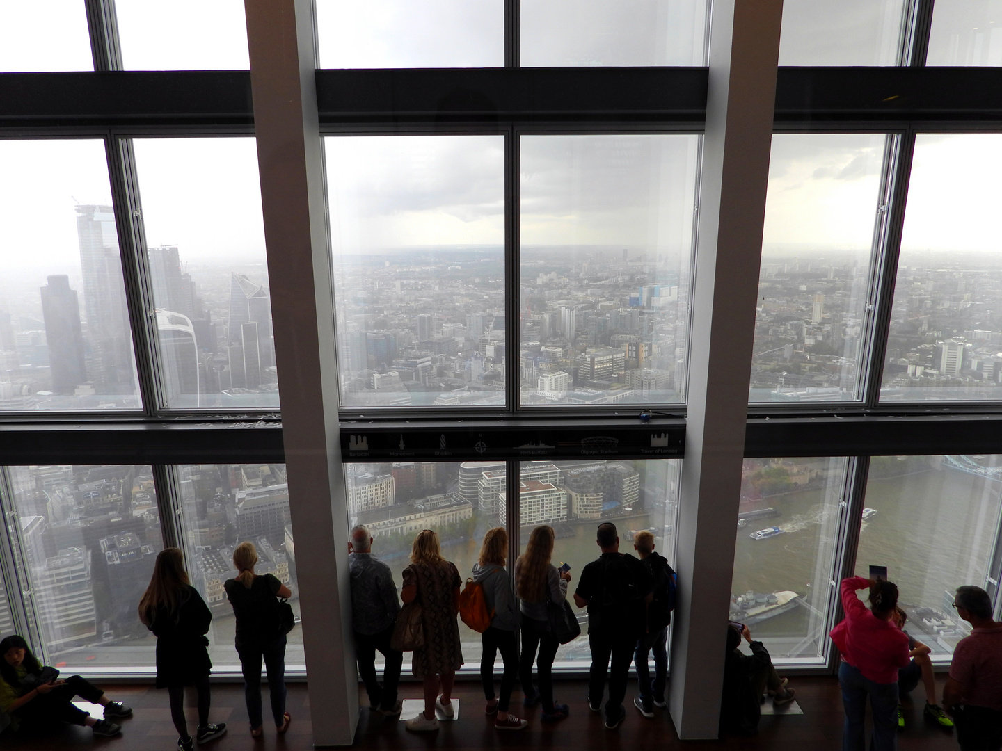 The Shard, Vue vertigineuse sur Londres.