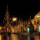 The Shwedagon Pagoda at night