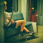 the skater in the train