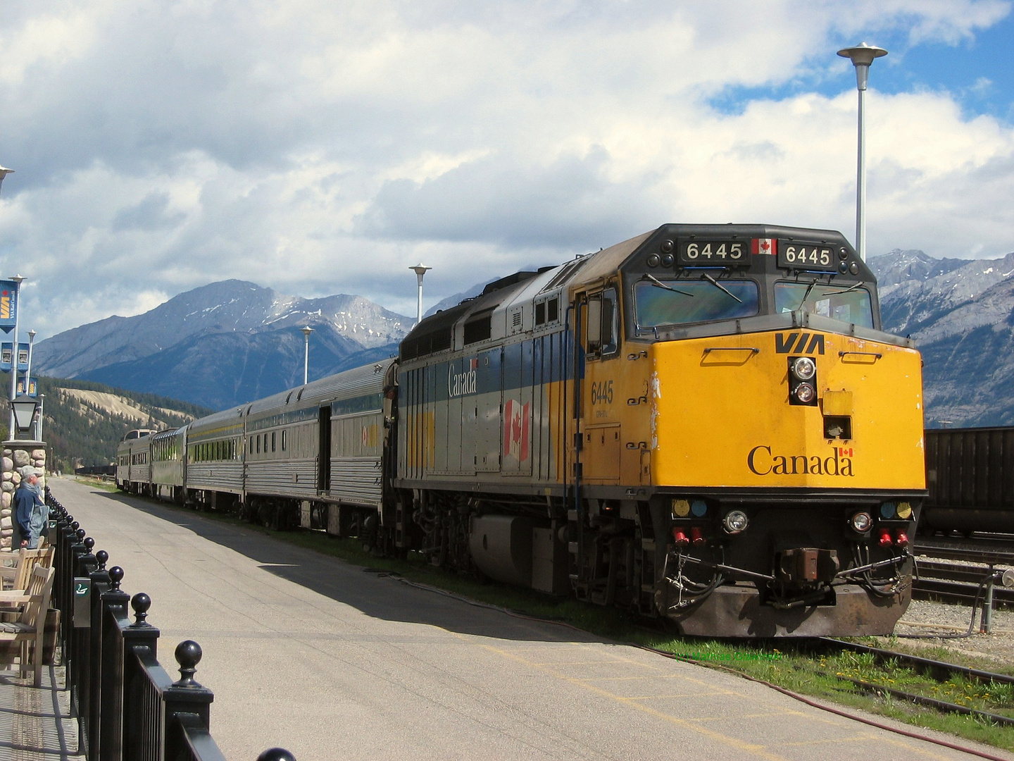 The Skeena in Jasper kurz vor der Abfahrt nach Prince George