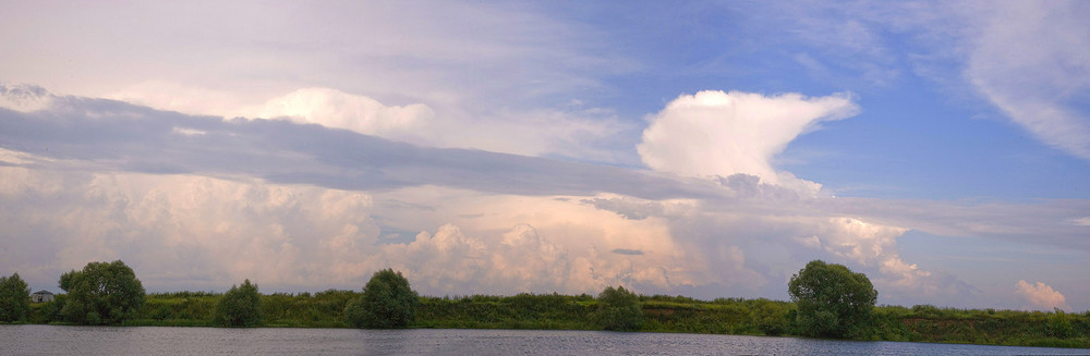 The sky above the river