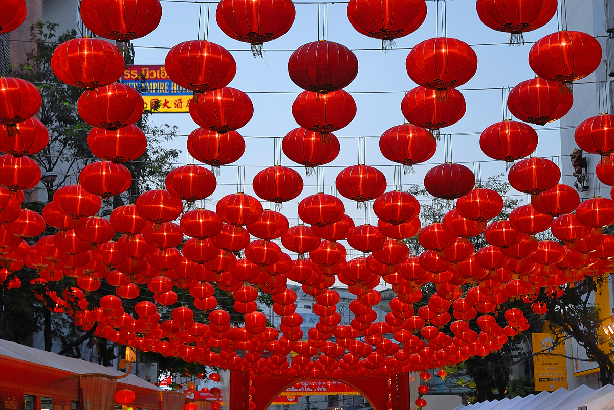 The sky full of lanterns