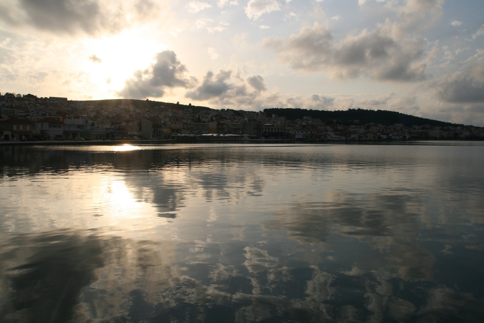 the sky in kefalonia sea