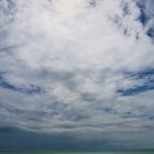 The sky over the English Channel