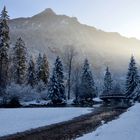 The snow clad bridge