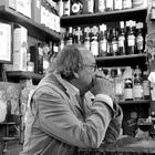 The solitary glass of wine. In my bar. Venice