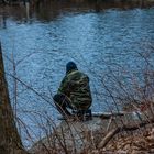 The Solitude of the Fisherman in Winter