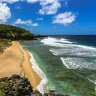 The south coast of Mauritius