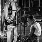 the spinning wheel, inle see, burma 2011