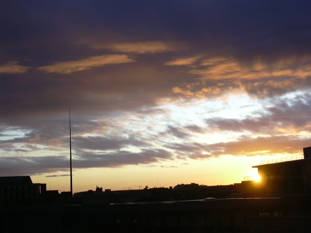 The Spire in der Dämmerung