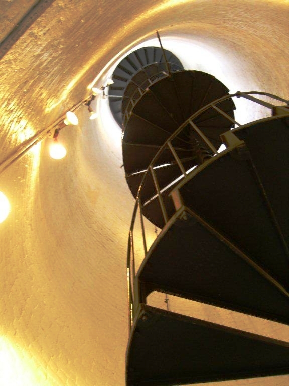 The staircase inside the Lighthouse at Key West, Florida