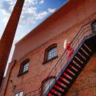 THE STAIRS & THE RED LADY 01