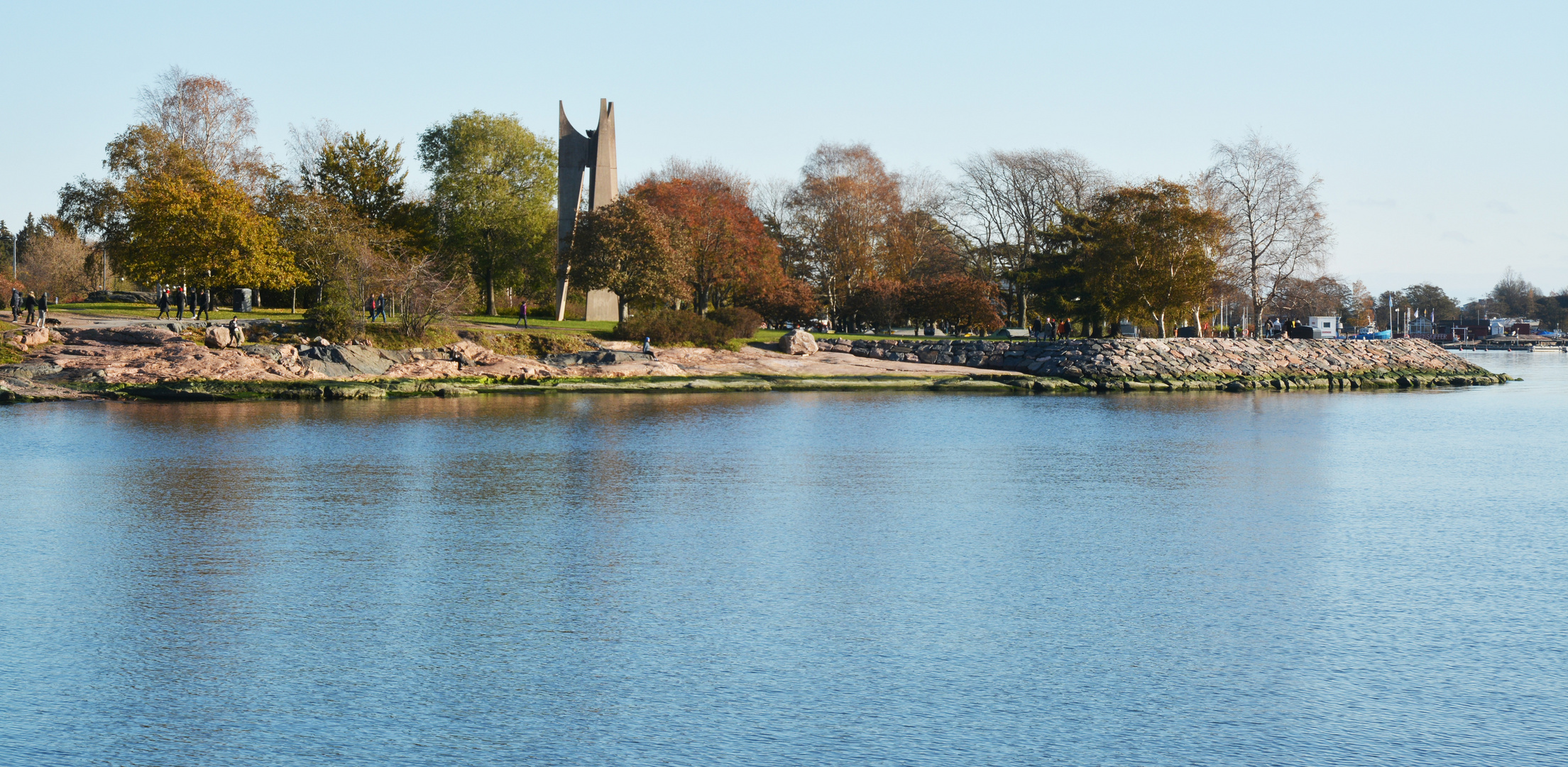 The statue for disaster at sea on Kaivopuisto