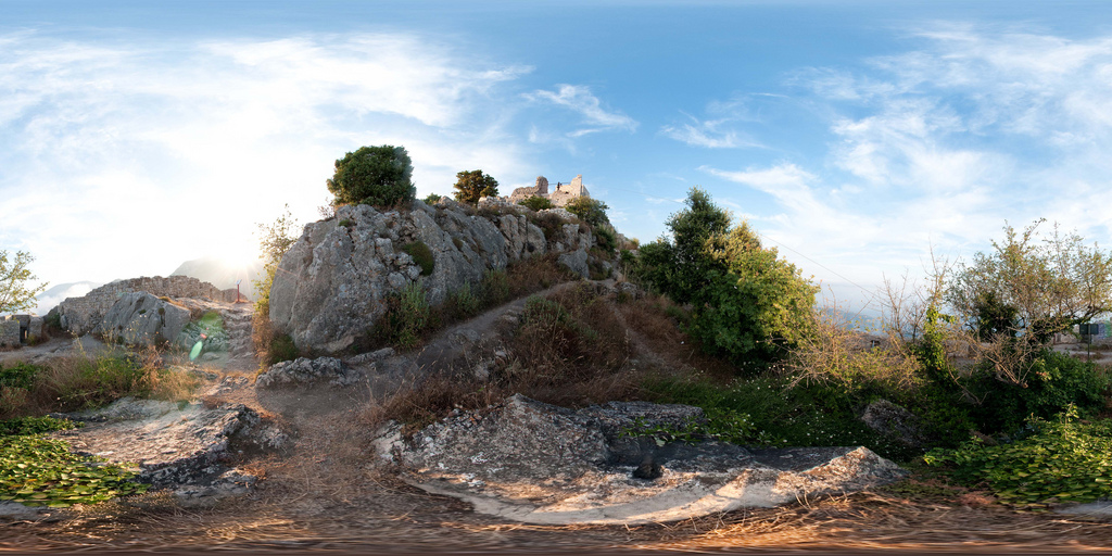 The Ste Agnès' castle ruins