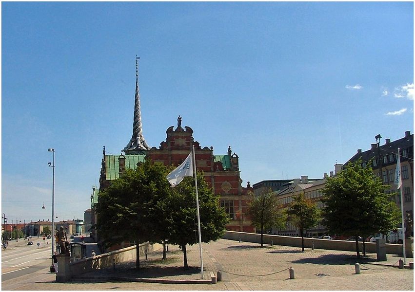 The Stock Exchange in Copenhagen from the bus.