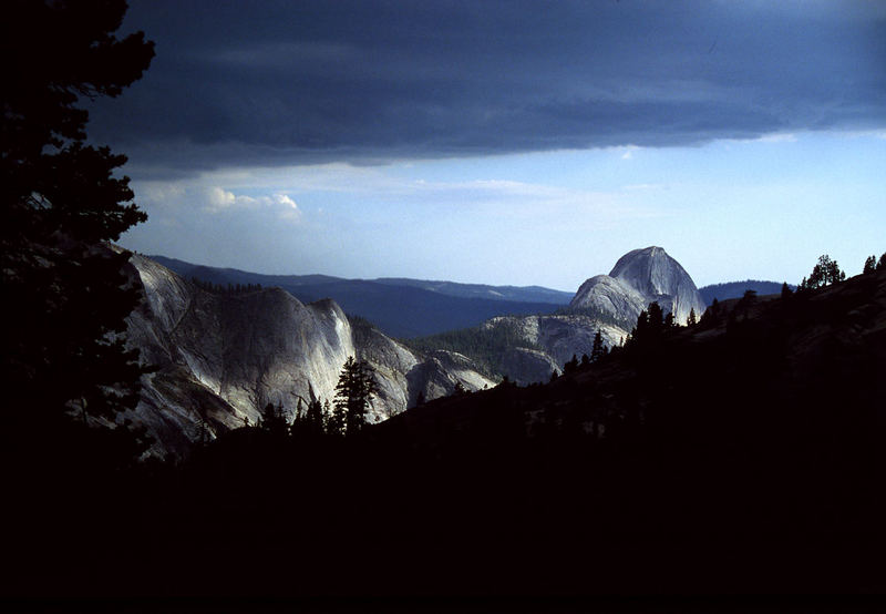 The storm is moving in on Yosemite