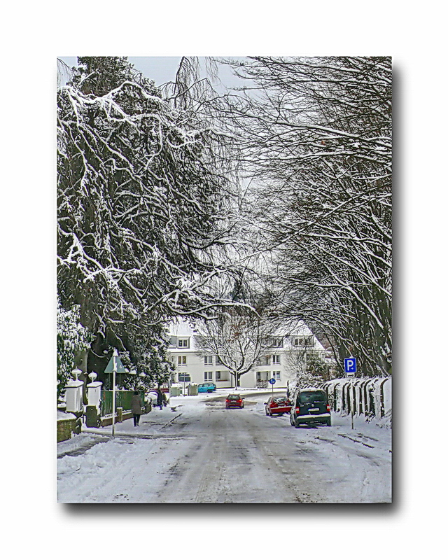 the street before our home in Wuppertal-Hammerstein