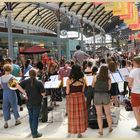 the street orchestra at the central station newcastle
