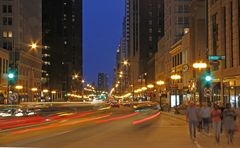 The Streets of Chicago by Night