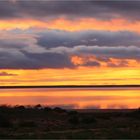 * the sun sets over lake hart /SA *