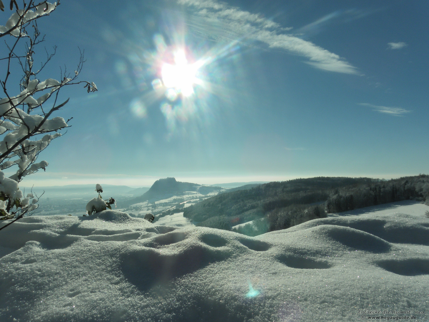 The sunny side of life.... am 2.Weihnachtstag 2010 auf dem Hohenkrähen...pulvriger geht´s nicht