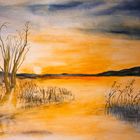 The Sunset   (Aquarell)