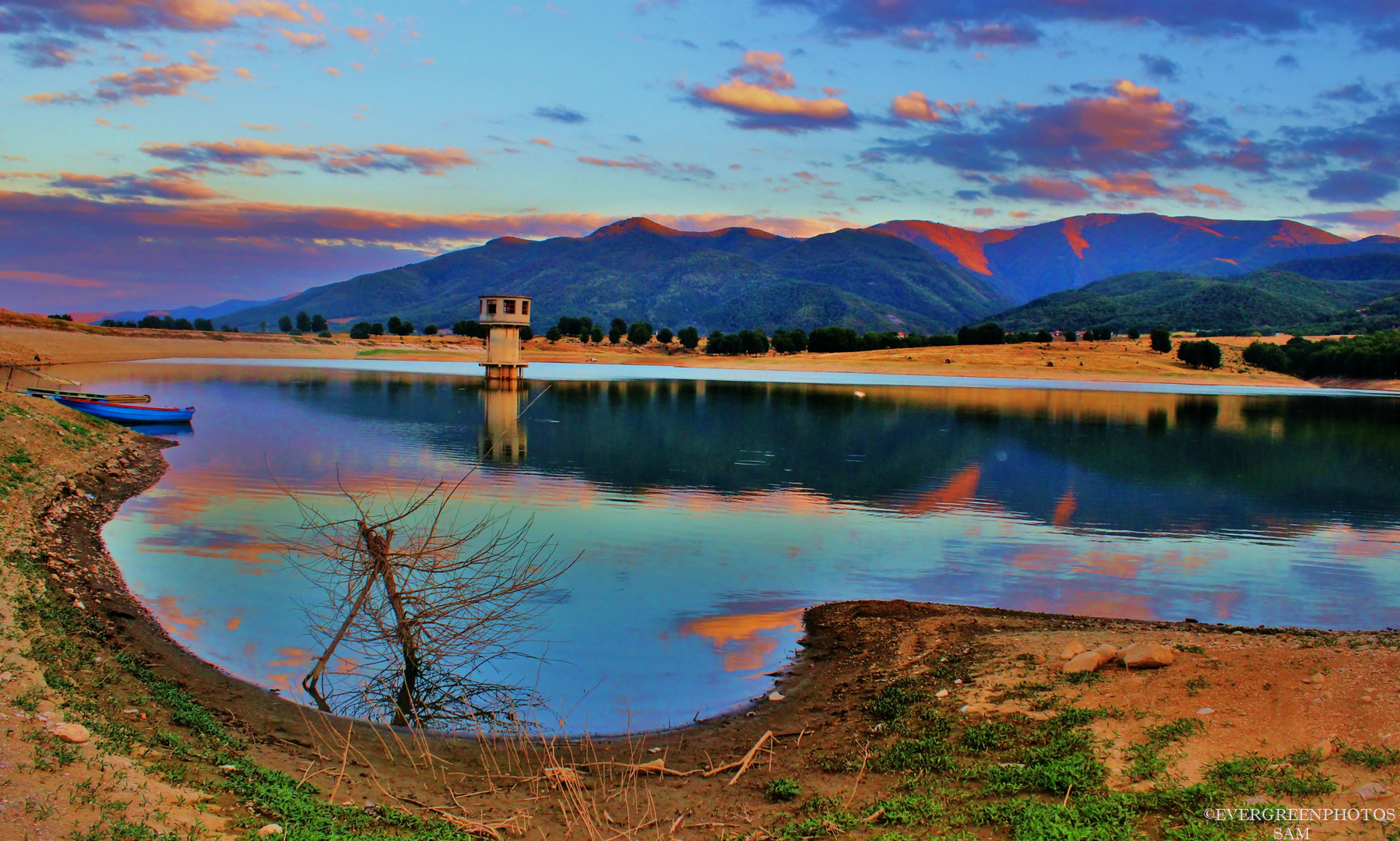 the sunset in Bulgaria