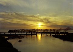 The Sunset of  " Pacific Ocean "  in Summer