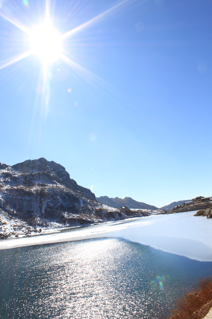 The Sun,The Water and The Changu Lake