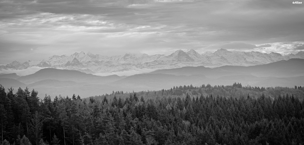 the swiss Alps with a view of the Eiger - Nordwand