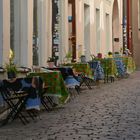 The tables of cafeteria on Tallin