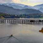 The teak bridge in Sangklaburi