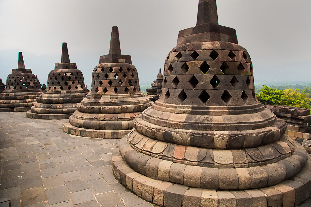 The temple of Borobodur Java
