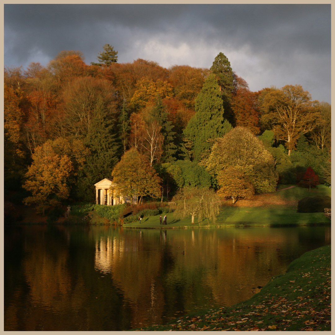 the temple of flora at stourhead in Somerset