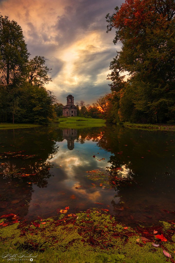 The temple of Mercury, Fall in Schwetzingen